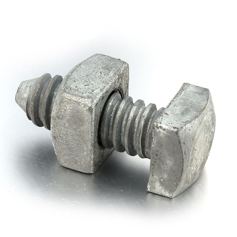 China Supplier Customize M6 M8 Carbon Steel 304 316 Stainless Steel Flat Square Head Bolts and Square Nut