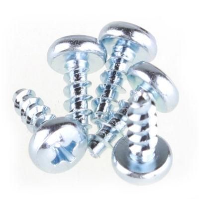 Phillips Cross Recessed Blue Zinc Plated Pan Head Self Tapping Screw