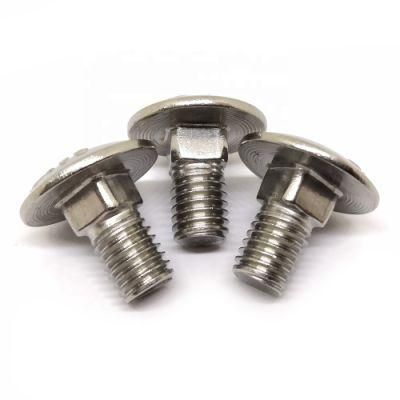 Carriage Screw DIN 603 M3 M4 M8 M10 1/2 1 Inch Stainless Steel Carriage Bolt and Nut