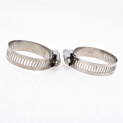 SS304 Stainless Steel American Type Hose Clamps for Diesel Engine