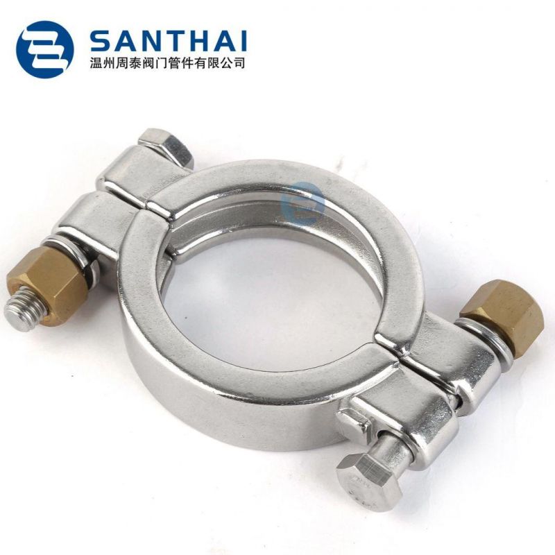 SS304 SS316 Stainless Steel Quick Connected Clamp / Sanitary Clamp Tc Clamp 13mhh Hygienic Grade Ferrule Clamp