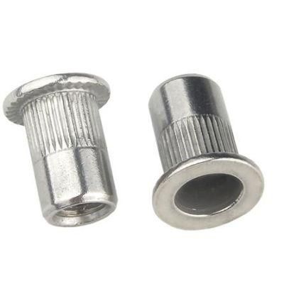 China Factory Stainless Steel /Carbon Steel /Large HD /Flat HD with Half Knurled Body (insert nut) Blind Rivet Nuts (fastener) Blind Rivet Nut
