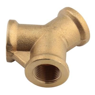 Xhnotion Air Fitting Pneumatic Female Y Nickel Plated Brass Connector