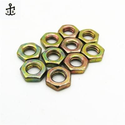 Zinc Plated/ Plain DIN 439 Grade 6 Hex Head Jam Nut Made in China