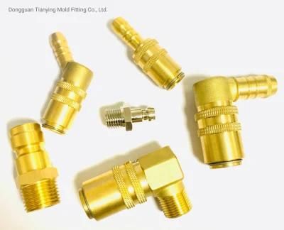 Hasco Mold Brass Quick Release Coupling with Female Thread for High Pressure Hydraulic Mold Part