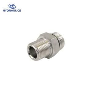 Ss-6401 SAE O-Ring Boss Orb Male to NPT Pipe Male Adapter (Stainless)