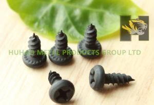 Screw/Serrate Pan Head Black Self Tapping Steel Screw