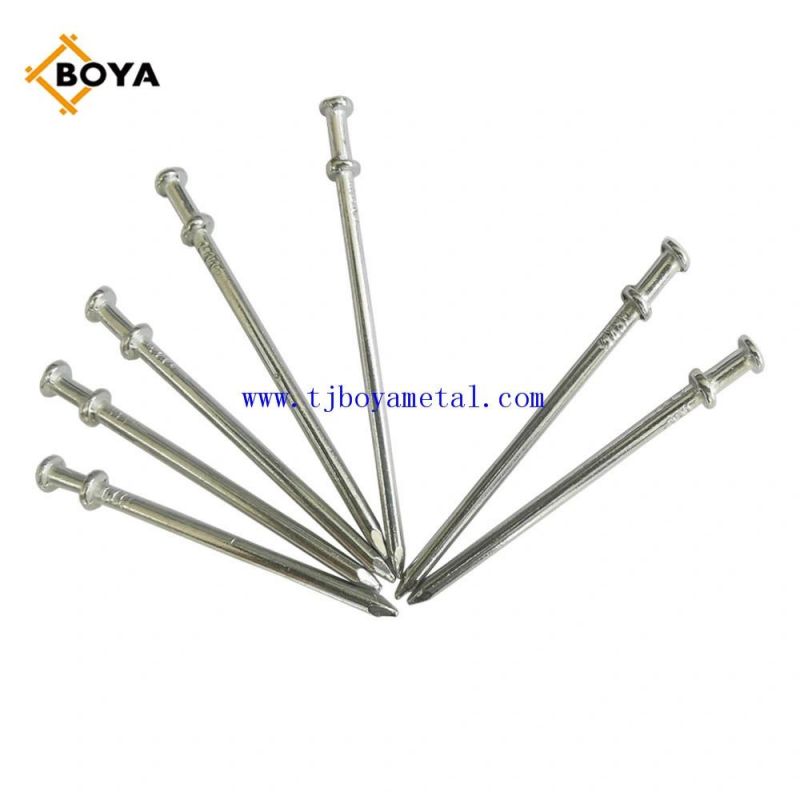 Common Nail with Double Head/Galvanized Iron Duplex Head Hangers Nail/Clavos