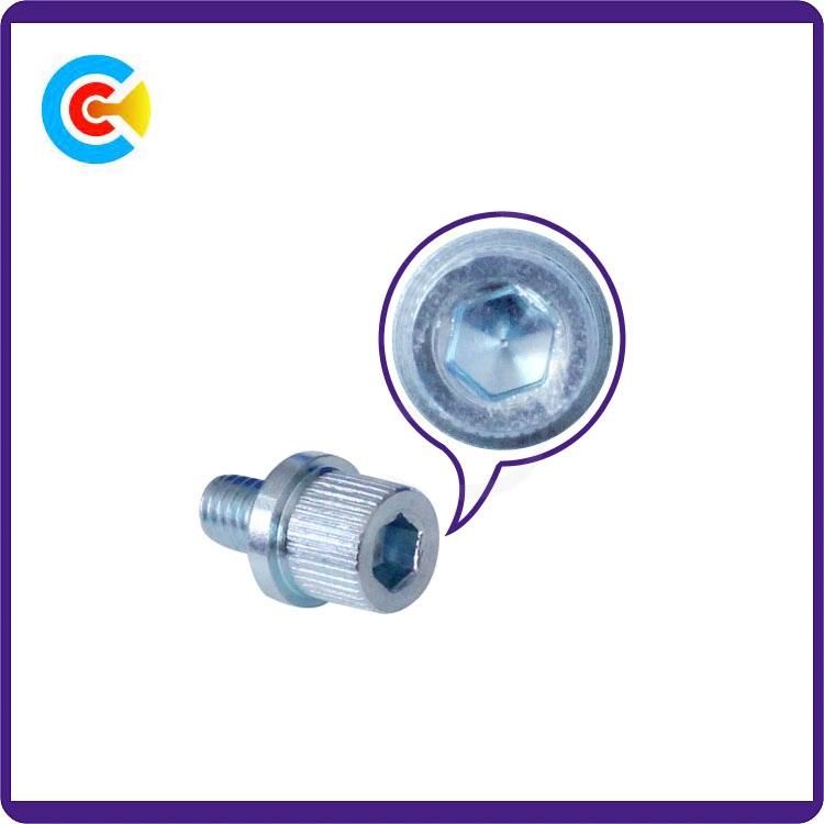 DIN/ANSI/BS/JIS Carbon-Steel/Stainless-Steel Inner Hexagon Knurled with Screws for Building Railway