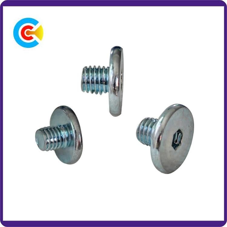 GB/DIN/JIS/ANSI Carbon-Steel/Stainless-Steel 4.8/8.8/10.9 Galvanized Hexagon Button Head Screws for Birdge