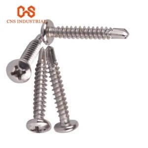 High Quality Stainless Steel Recessed Pan Head Drilling Screws with Tapping Screw Thread