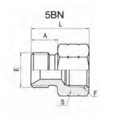 Bsp Male Double Use for 60° Cone/Bonded Seal or NPT Female Adaptors