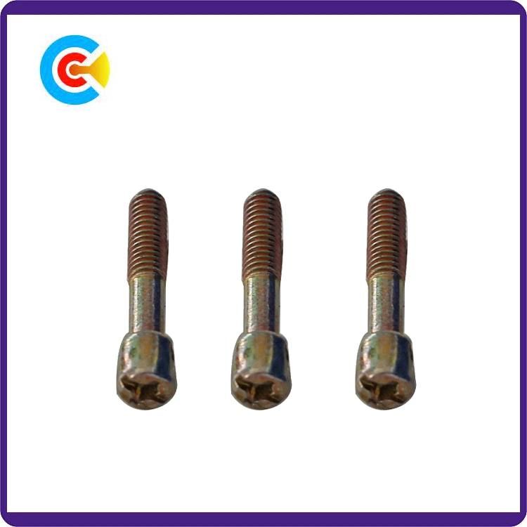 DIN/ANSI/BS/JIS Carbon-Steel/Stainless-Steel Cross Flat Pad Combination Lead Seal Screw