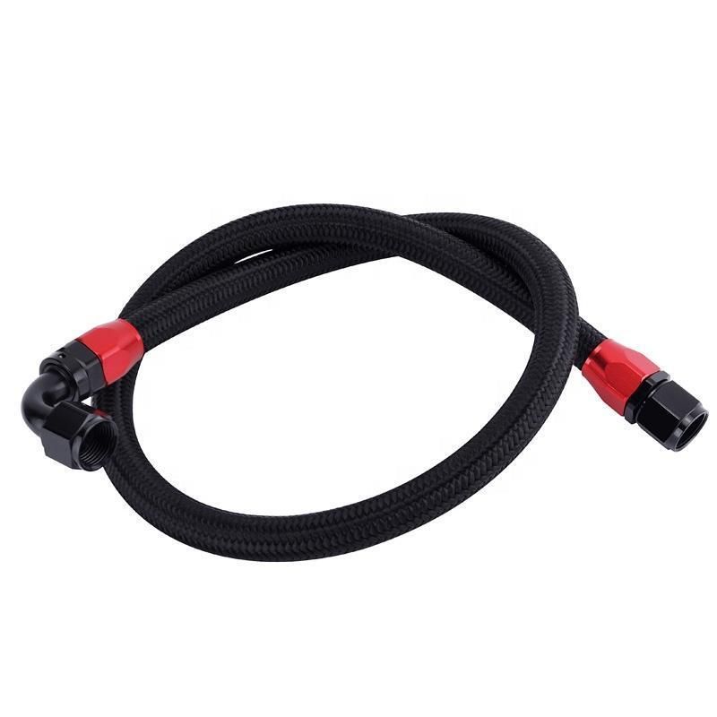 3.3 FT An10 Nylon Braided Stainless Steel CPE Fuel Line Oil Hose Fitting Kit