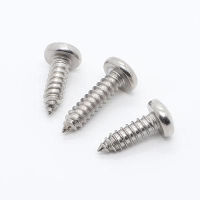 DIN7981 SS304 Cross Pan Head Tapping Screw Stainless Steel 316 Self Tapping Head Screw