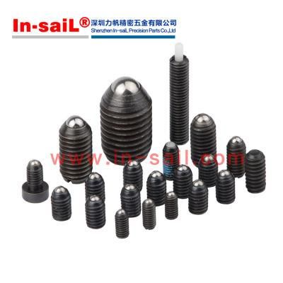 Knob-Style Retractable Spring Plungers with Zinc-Plated Steel Body and Steel Nose 84915A44