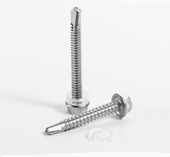 Assembled with EPDM Washer Unslotted Hex Washer Head Self Drilling Screw