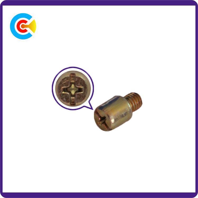Carbon Steel Plating Color Zinc Conical Head Cross Screw