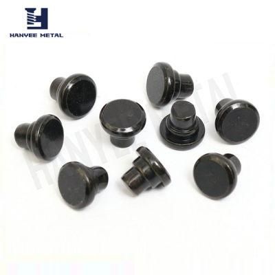 Black Zinc Flat Head Step Rivet with Chamfer