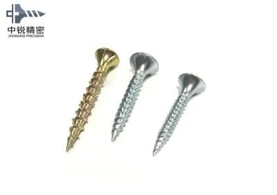 Yellow and White Zinc Plated Phillips Bugle Head and Flat Head Self Tapping Screw Fine and Crose Thread Drywall Screw