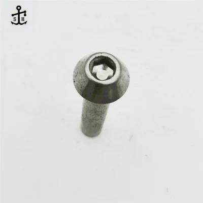 Customized Logo A2-70 Stainless Steel Leather Rivets Metal Hexagon Socket Head Cap Screws Chicago Screw