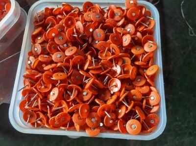 Round Head Big Plastic Cap Nails for Building