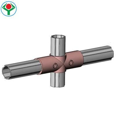 Aluminum Pipe Fittings Aluminum Joint for Aluminum Pipe Lean Production Building Kit System Low Cost Intelligent Automation/ Rack/ Cart/Workbench
