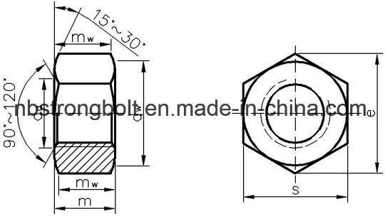 Hex Nut with Zinc