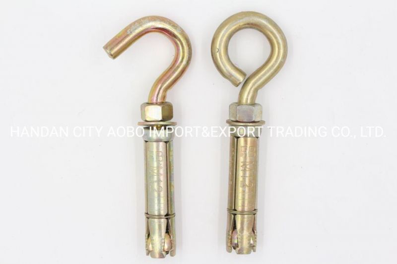 Eye Sleeve Anchor Bolt Blue White Galvanized Yellow Zinc Plated Heavy Duty Bolt