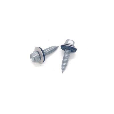 China Screw Factory Self Tapping Screw Hex Flange Roofing Screw Bi-Metal Screw with EPDM Washer