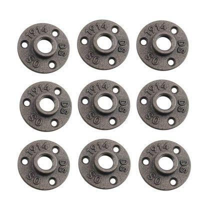 Brides De Plancher / Malleable Iron Floor Flange 3/4 Inch 3 Hole Flange for Pipe Furniture