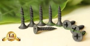 Black Wood Screw 3.5*25mm Phosphate Finished Fine Thread