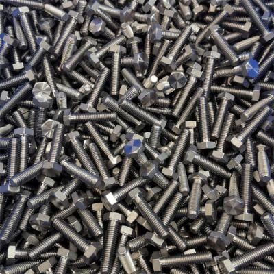 DIN933 Hex Bolts in Stainless Steel Fastener and Titanium Screws M6*25 Ta2