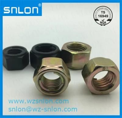 Steel Zinc Lock Nut with Metal Insert for Auto Parts