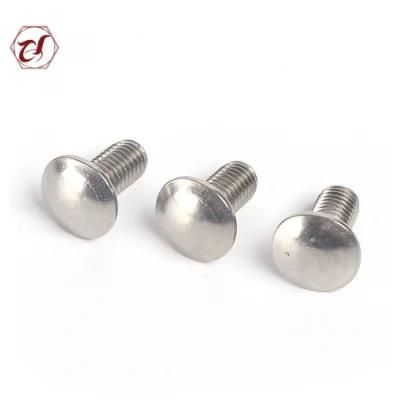 Stainless Steel DIN603 Coach 304 Carriage Bolt A2 Mushroom Head Square Neck Bolt
