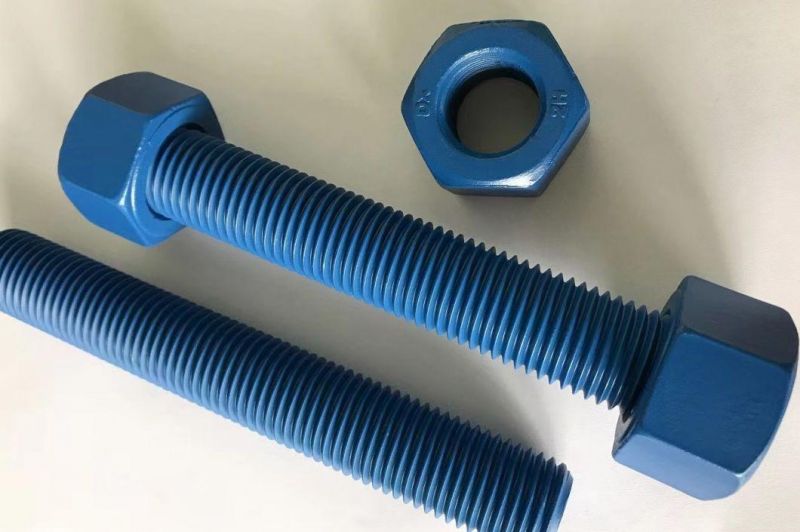 M4 M6 DIN 931 10.9 Grade Heavy Hex Bolt and Nut Galvanized