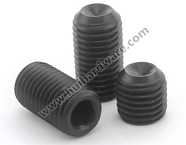 DIN916 Hexagon Socket Set Screws with Cup Point Black