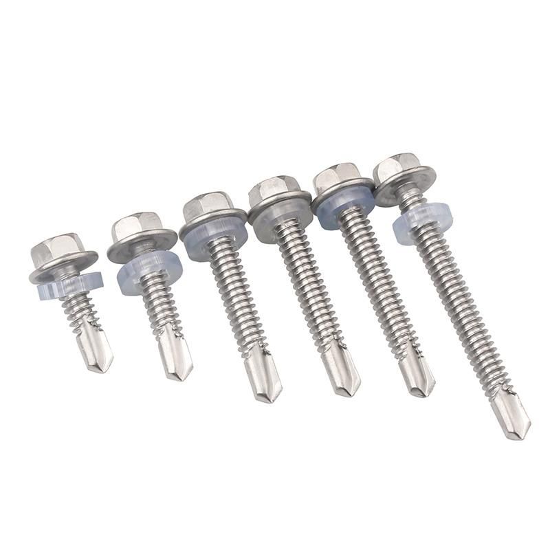 Hardware Fasteners DIN7504 Stainless Steel Hex Head Self Drilling Screw Screw