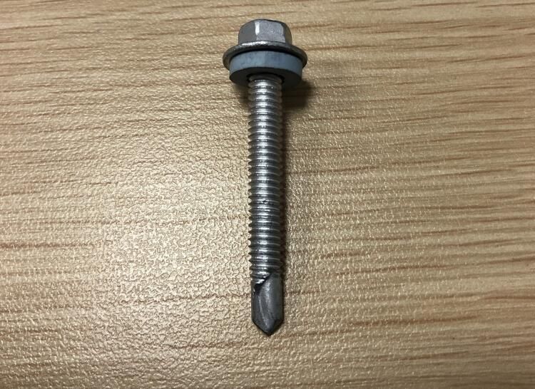 Bimetallic Hex Head Self Drilling Screws with Cut Washer