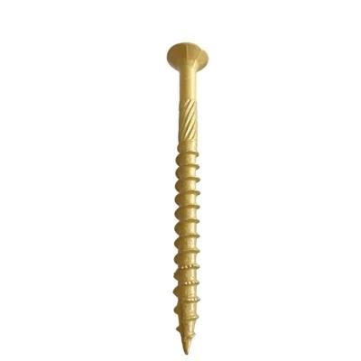 Trox Flat Head Chipboad Screw Yellow Ruspet 500hours Screw