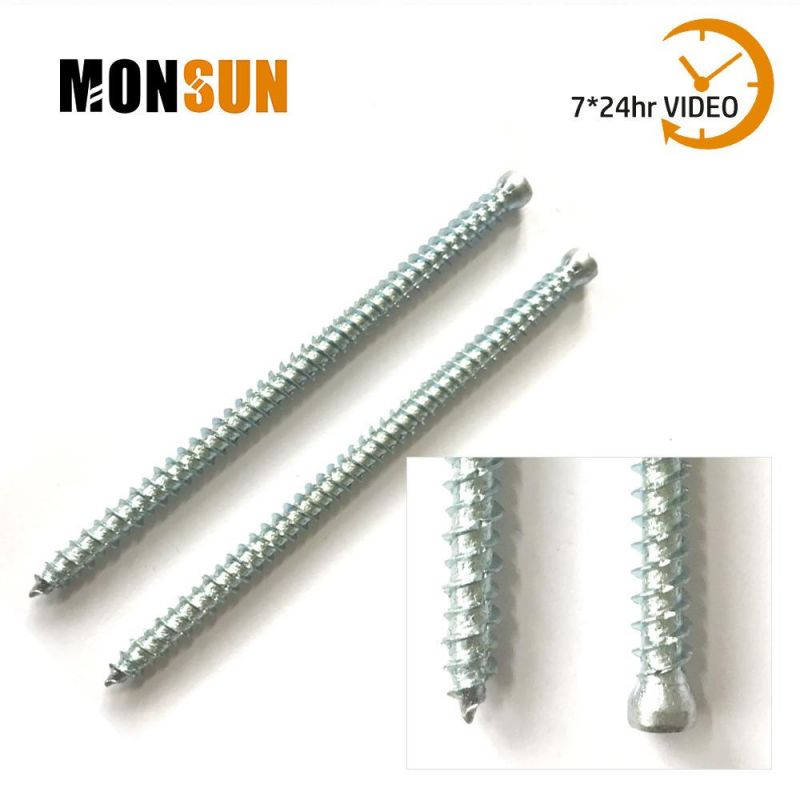 Galvanized Hardened Carbon Steel Self Tapping Screws for Window Frame to Cement/Concrete