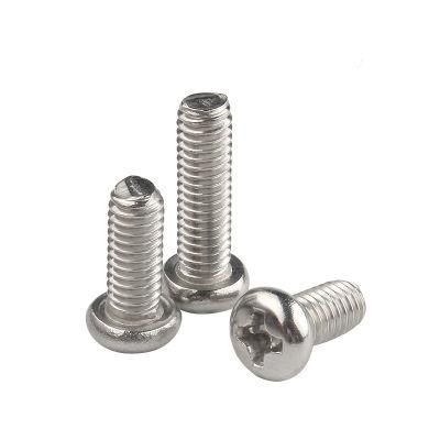 Obm/ODM/OEM Stainless Steel 304 Cross Recessed Pan Head Machine Screw, Phillips Round Head Machine Screw Bolt