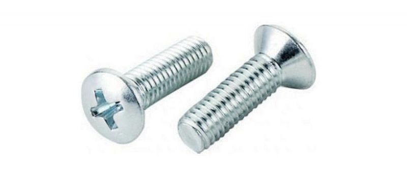 DIN966 Cross Recess Raised Countersunk Head Machine Screws