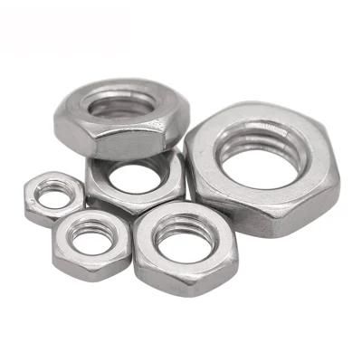 Stainless Steel A2 A4 DIN 439 Hex Nut Chamfered Hexagon Thin Nuts