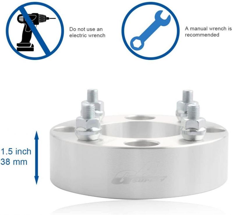 4X110 ATV Wheel Spacers with 1.5 Inch 74mm Hub Bore 10X1.25 Studs