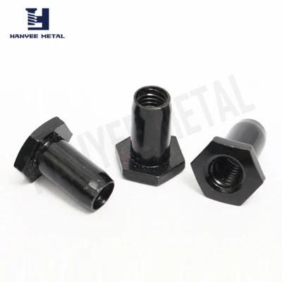 Black Hexagon Head Chamfer End Rivet Nut