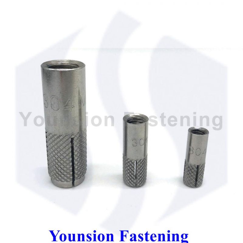 Stainless Steel Drop-in Anchor with Bolt