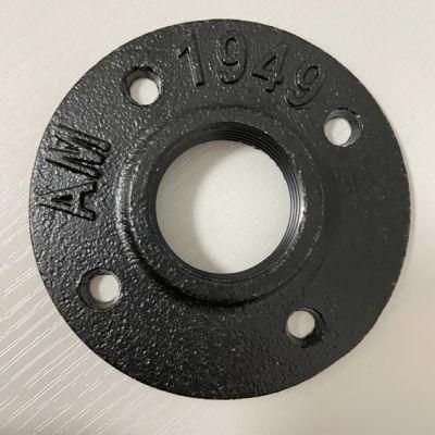 1 Inch Malleable Iron Pipe Floor Flange Used for Table Furniture