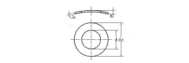 304 Stainless Steel GB860 M1.7~10 Curved Spring Washers DIN137