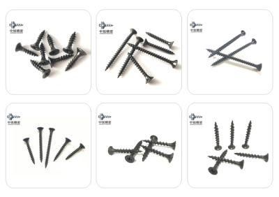 3.5X19mm Drywall Screws Phillips Bugle Head with Cross Recess Steel C1022 Black Phosphated Coating Coarse Thread Sharp Point Drywall Screw